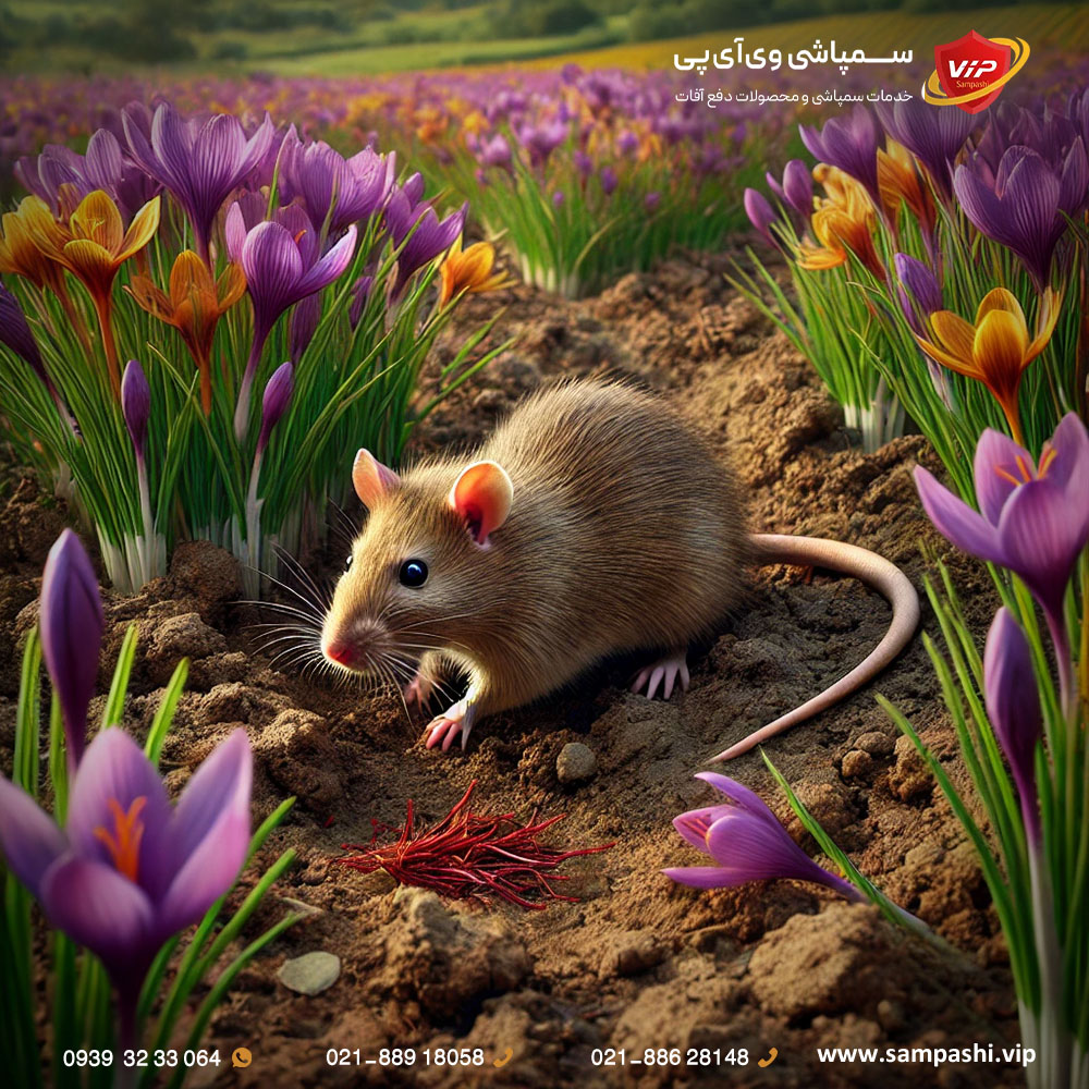 روش کشتن موش در زمین زعفران