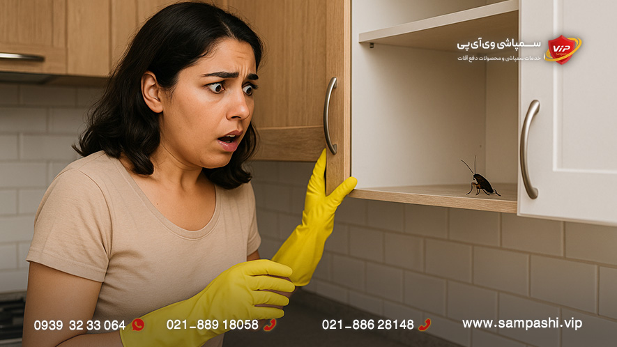 بهترین روش از بین بردن سوسک کابینت