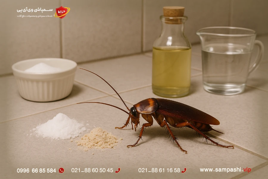 از بین بردن سوسک توالت