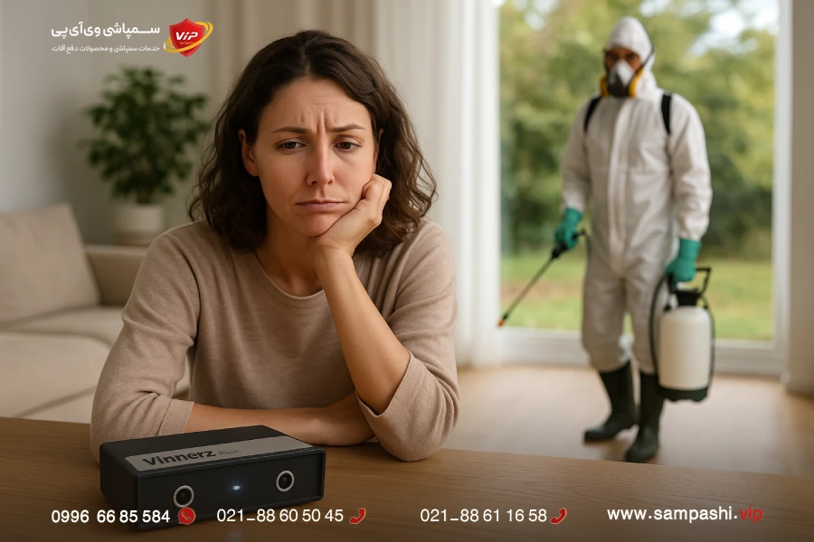 مقایسه دستگاه دفع حشرات با سمپاشی