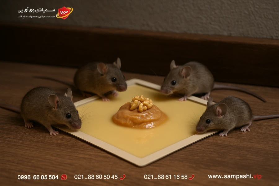 بهترین پاسخ ها برای روی چسب موش چی بذاریم