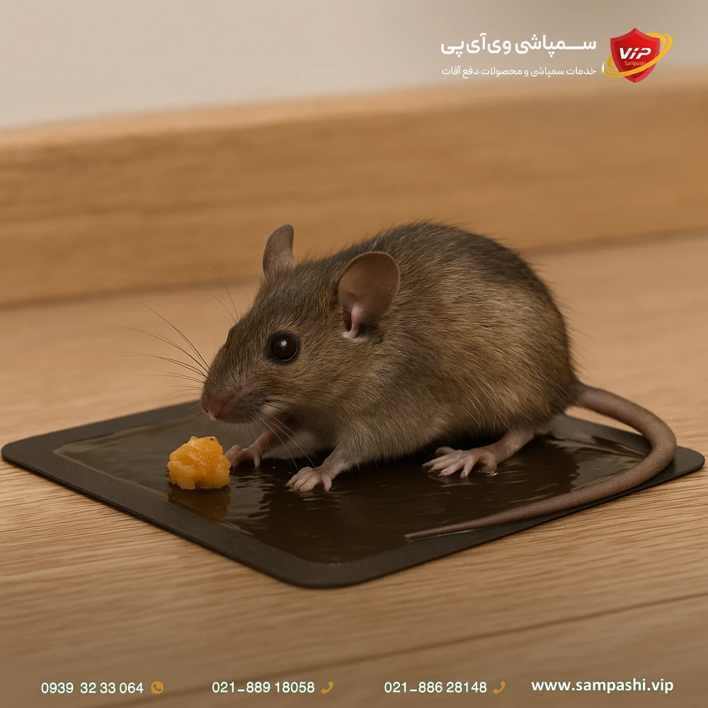 روی چسب موش چی بذاریم