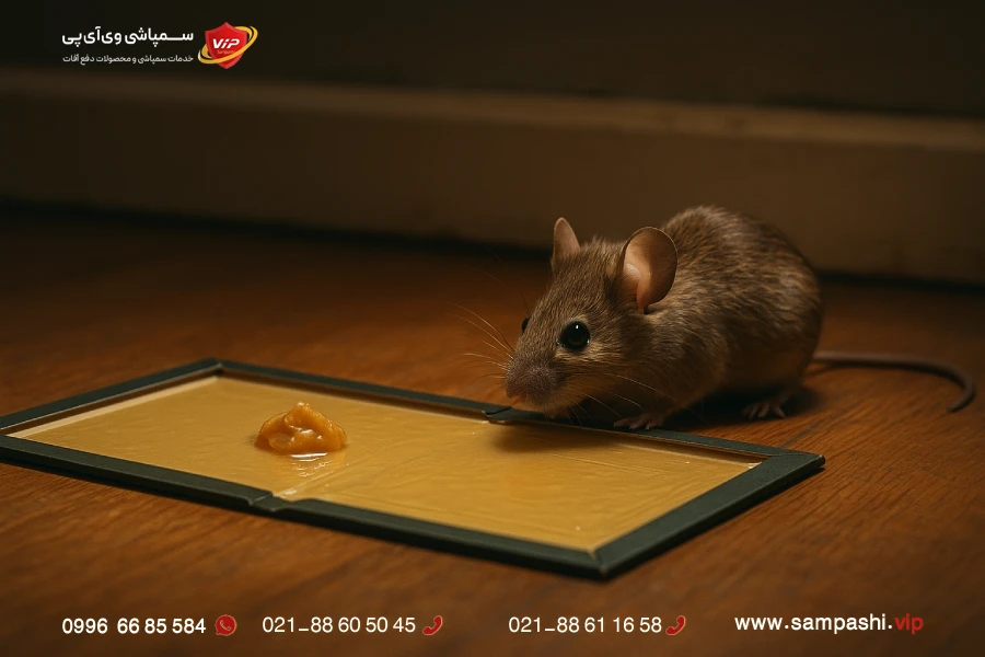 روی چسب موش چی بذاریم